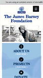 Mobile Screenshot of jamesbarneyfoundation.org